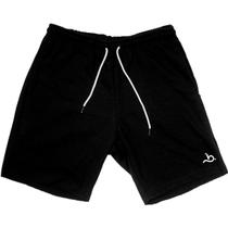 Bermuda Masculina Moletom Shorts Moletinho Bueno Store Preta