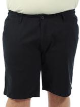 Bermuda Masculina Plus Size De Sarja Com Bolso Marinho