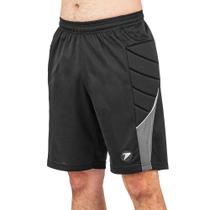 Bermuda Masculina Poker Goleiro Espuma Laterais Preto/Cinza Bermuda Masculina Poker Goleiro Espuma Laterais Preto/Cinza