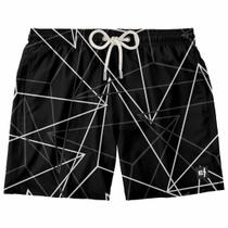 Bermuda Masculina Praia Estampada Musculação Surf Verão Moda Casual Tactel