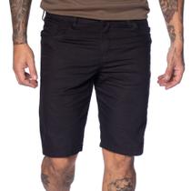 Bermuda Masculina Preston Sarja Reta Preto