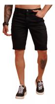 Bermuda Masculina Preta Pit Bull Jeans Original 79976