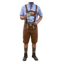 Bermuda Masculina Ramire Festa Alemã Camurça Marrom