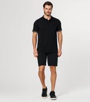 Bermuda Masculina Sarja Com Bolsos Cargo Shift Preto Bermuda Masculina Sarja Com Bolsos Cargo Shift Preto