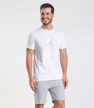 Bermuda Masculina Sarja Elástico E Bolsos Shift Cinza Bermuda Masculina Sarja Elástico E Bolsos Shift Cinza