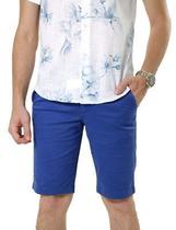 Bermuda Masculina Sarja Iron Azul Royal Essencial