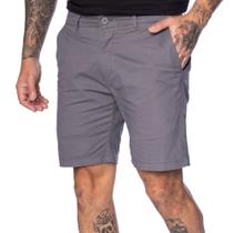 Bermuda Masculina Sea Surf Sarja Reta Cinza Escuro Bermuda Masculina Sea Surf Sarja Reta Cinza Escuro