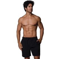 Bermuda Masculina Selene Macia Com Bolso e Elástico No Cós Adulto Tecido Sintético Macio e Cordão Para Ajuste