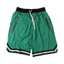 Bermuda Masculina Slim Fit De Secagem Rápida Em Malha Para Basquete E Academia, Respirável, Para