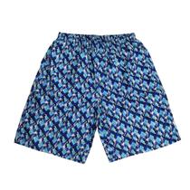 Bermuda Masculina Tactel Com Cós Elástico Azul Estampada G1 Ao G7 Plus Size Bermuda Masculina Tactel Com Cós Elástico Azul Estampada G1 Ao G7 Plus Size