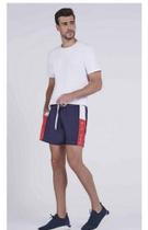 Bermuda Masculina Tactel Red Block