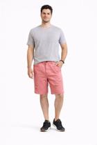 Bermuda Masculina Tradicional em Sarja Salmão Médio LR