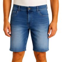 Bermuda Masculina Vih Triny Jeans Azul Claro Lavagem Estonada, Estilo Casual e Conforto Bermuda Masculina Vih Triny Jeans Azul Claro Lavagem Estonada, Estilo Casual e Conforto