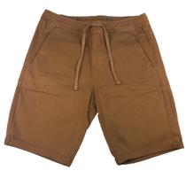 Bermuda Masculina Well Sarja Chino Confort Cavalera Caramelo
