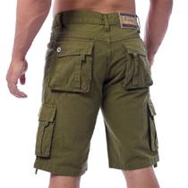 Bermuda Masculino Cargo Verde Lisa Premium Super Reforçadas - Icari