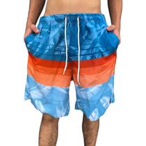 Bermuda Mauricinho Elastano Shorts Moda Praia Gangster