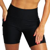 Bermuda meia coxa com bolso preto atletika