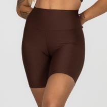 Bermuda Meia Coxa Fitness Feminina Blackout Compressão Poliamida