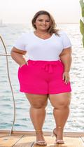 Bermuda Meias Coxa Cos eCinto PLUS SIZE Confort Bolsos Viscolycra do tam 46 ao 60 Bermuda Meias Coxa Cos eCinto PLUS SIZE Confort Bolsos Viscolycra do tam 46 ao 60