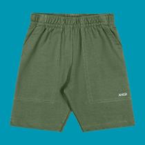 Bermuda Menino Angerô Moletinho Básica Verde