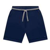 Bermuda Menino Milon em Moletom sem Felpa Marinho