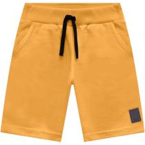 Bermuda Menino Milon em Moletom sem felpa na cor Amarelo Queimado