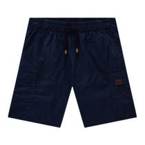 Bermuda Menino Milon em Sarja Leve Marinho