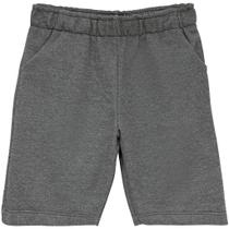 Bermuda Menino Moletom sem Flanela Malwee Kids Ref. 85027 Cor:Cinza EscuroTamanho:6