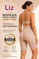 Bermuda Modeladora Liz Invisible Control 74384 Cintura Alta Barriga Chapada