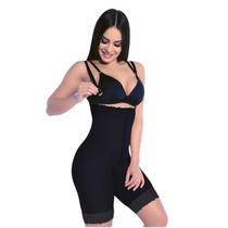 Bermuda Modeladora Slim Pós Cirúrgica Abertura Frontal Renda Barra