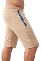 Bermuda Moletinho Casual Shorts Bolso Em Zíper M40 Bermuda Moletinho Casual Shorts Bolso Em Zíper M40