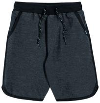 Bermuda Moletinho Etno Denim - Preto - Lamon