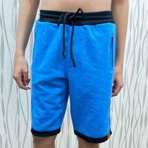 Bermuda Moletinho Infantil Juvenil Menino Bolso Com Zíper Bermuda Moletinho Infantil Juvenil Menino Bolso Com Zíper