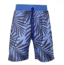 Bermuda Moletinho Masculina Floral - uso diario - academia - Moletom Leve - com bolso - Algodão