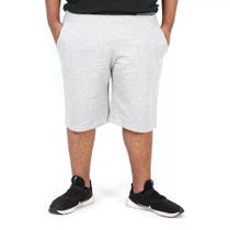 Bermuda Moletinho Masculina Plus Size Grafite