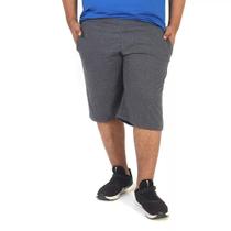 Bermuda Moletinho Masculina Plus Size Grafite