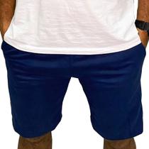 Bermuda Moletinho Masculina Short Moletom Com Bolso Treino Casual Básico Esporte verão Confortável