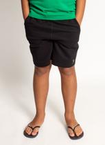 Bermuda Moletom Aleatory Kids Save Preta