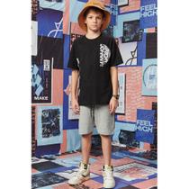 Bermuda Moletom Cinza Jonny Fox