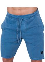 Bermuda Moletom Estonada Azul - Cambridge