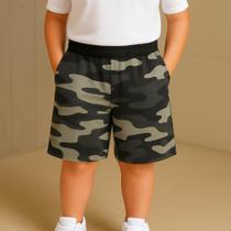 Bermuda Moletom Infantil Juvenil Masculina Menino Shorts com Bolso Bermuda Moletom Infantil Juvenil Masculina Menino Shorts com Bolso