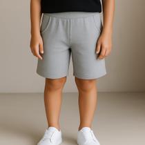 Bermuda Moletom Infantil Menino Short Básico Cores Lisas Bermuda Moletom Infantil Menino Short Básico Cores Lisas