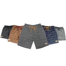 Bermuda Moletom Juvenil 100% Algodão 5 Shorts Masculino Kit
