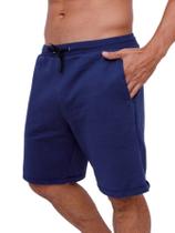Bermuda Moletom Masculina Adulto Com Bolso E Cordão