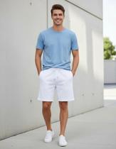 Bermuda Moletom Masculina Algodão Treino Academia Casual Bermuda Moletom Masculina Algodão Treino Academia Casual