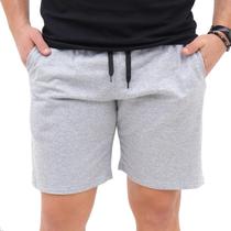 Bermuda Moletom Masculina Básica Lisa Confortável Bermuda Moletom Masculina Básica Lisa Confortável