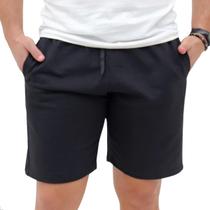 Bermuda Moletom Masculina Básica Lisa Confortável