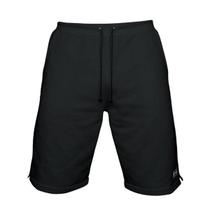 Bermuda Moletom Masculina com 3 Bolsos Fenda Lateral Short Básico Casual Treino