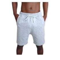 Bermuda Moletom Masculina Leve de Moletinho Short Com Cordão Ajustável