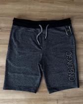 Bermuda Moletom Onbongo Mescla com Preto - P